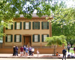 Abraham Lincoln's home in Springfield, Ill. 